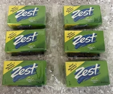 Lot of 6•Zest•Rainforest Falls•Bar Soap•3.2 oz• NEW Discontinued•Rare