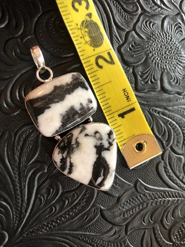 Weißer Büffel Türkis Pfeil Totem Anhänger 2,5" Handwerk Handarbeit - Bild 5 von 5