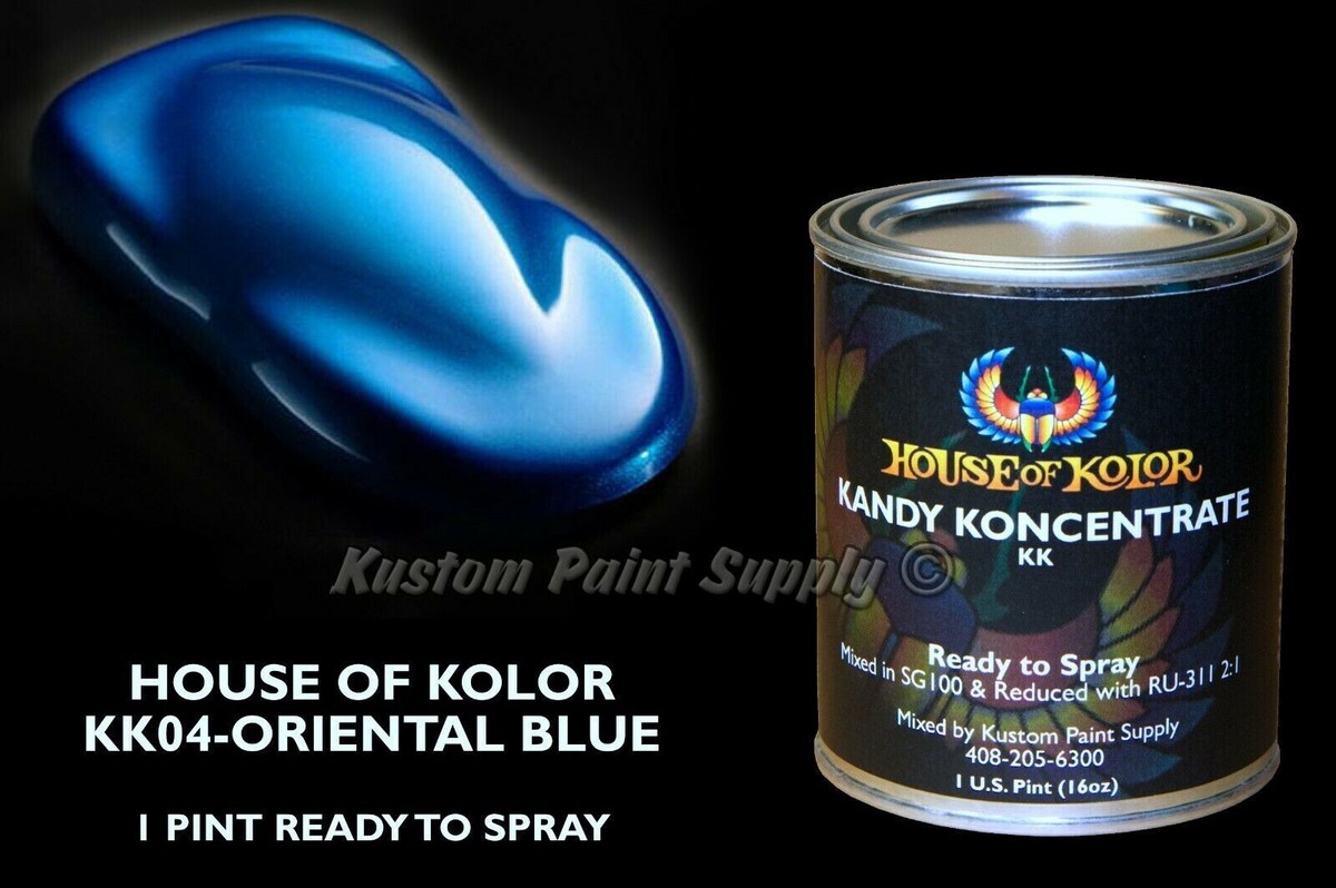Oriental Blue Kandy KK04 House of Kolor 1 Pint Can Ready To Spray