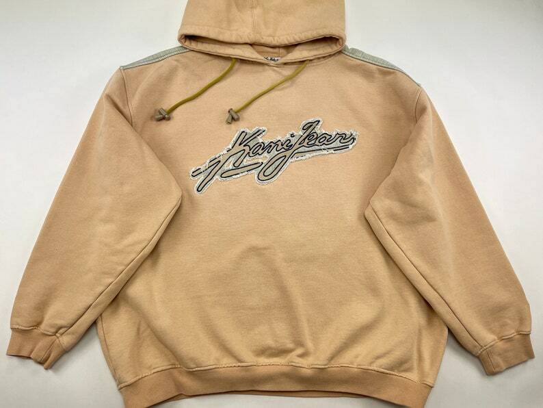KARL KANI hoodie, beige, vintage hip-hop sweatshirt, 90s hip
