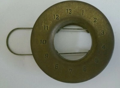 TV vintage channel selector face plate with CHANNEL 1 - Image 1 of 4