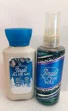 Bath Body Works Jingle All The Way Lotion Fragrance Mist Travel Size 2pc SET 3oz
