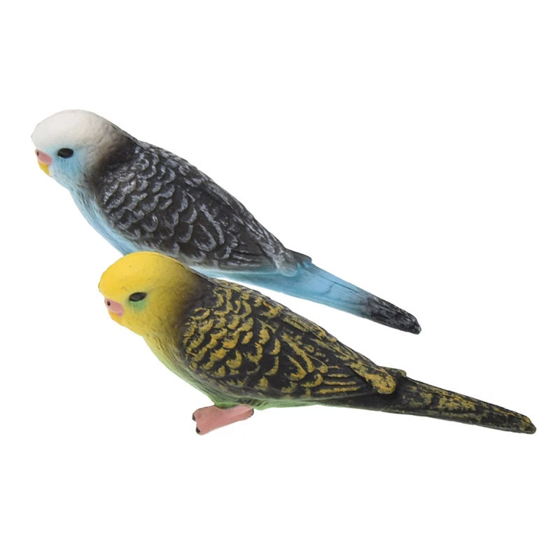 Realista Mascota Artificial Loro Pájaro Encaramado Figura Patio Jardín Hogar Adorno Foto 2 de 4