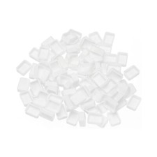 0.5ml Watercolor Pans, 100 Pack Empty Half Pans Watercolor Tins Style 2, White