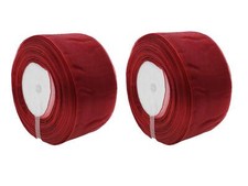 1 Inch Organza Ribbon 100 Yards 2 Rolls Sheer Ribbon for Party Decoration Gif...