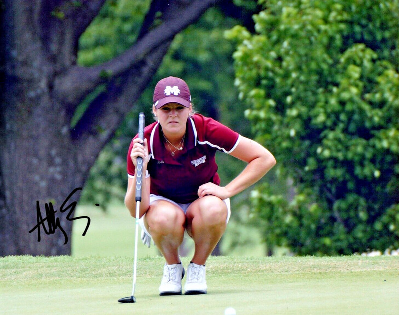 Ally Ewing LPGA star hand signed autographed 8x10 golf photo Mississippi State H