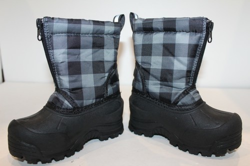 Cozy Icicle Polar Toddler Boots Black/Gray Size 7 US Stylish - Picture 6 of 10