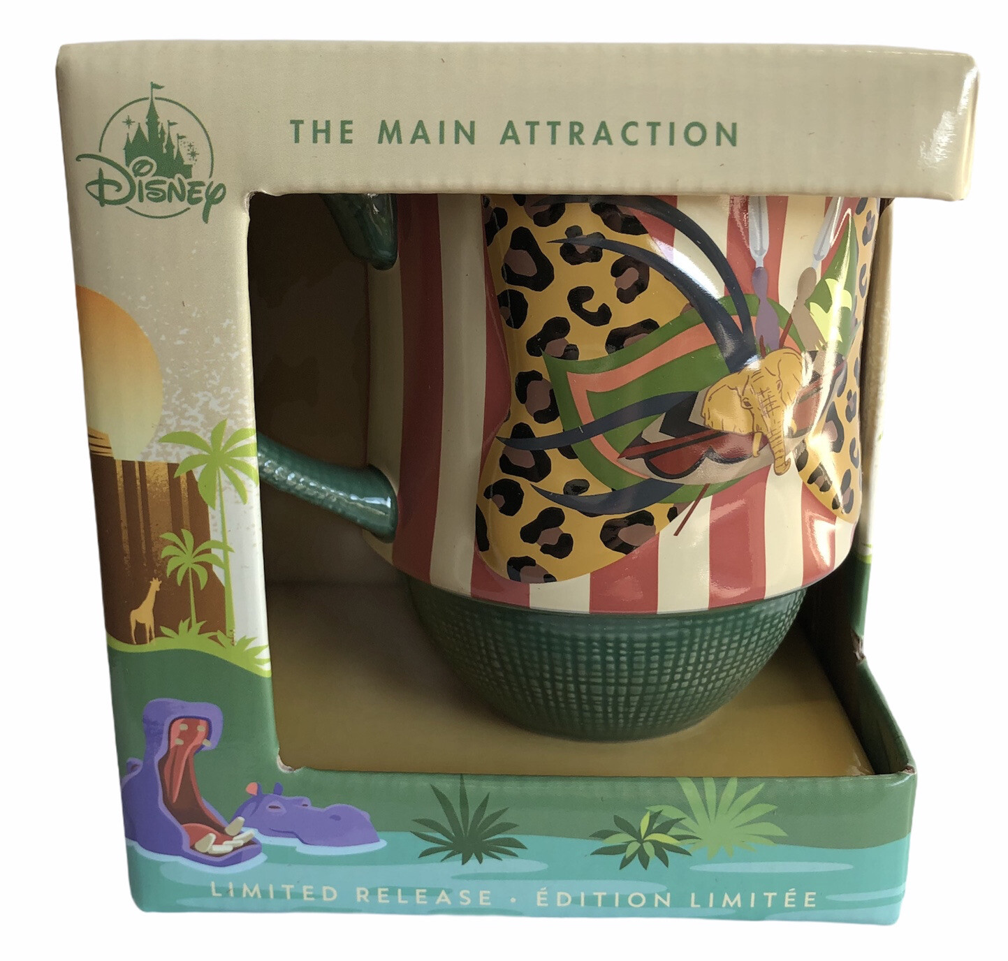 Mug Minnie Attraction Disney 11/12, tasse de collection neuve de couleur rose