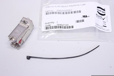 2x Harting 20825000001 RJ45 CAT6a Module Keystone Connector 18-32567 Original Packaging