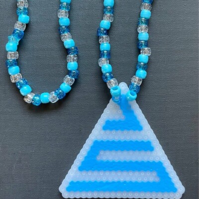 NEW John Summit Kandi Perler Beads Necklace EDM EDC Fest Rave