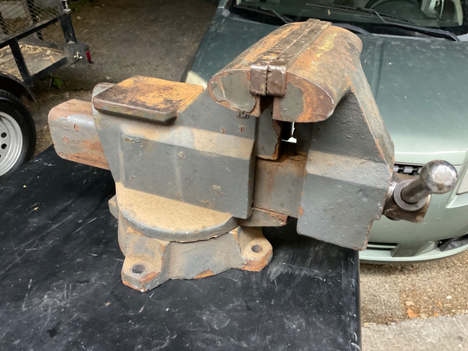 VINTAGE CRAFTSMAN 6" SWIVEL BENCH VISE 51856 "RARE". eBay