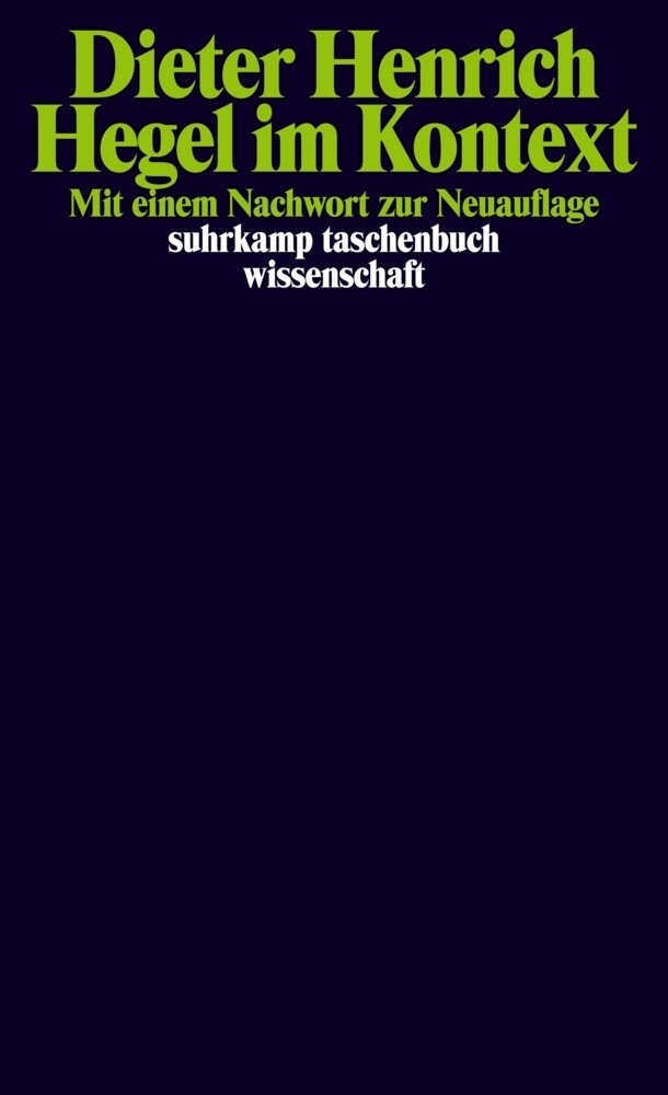 Thumbnail - Hegel Kontext | Mit E. Nachw. Z. Neuauflage | Dieter Henrich |