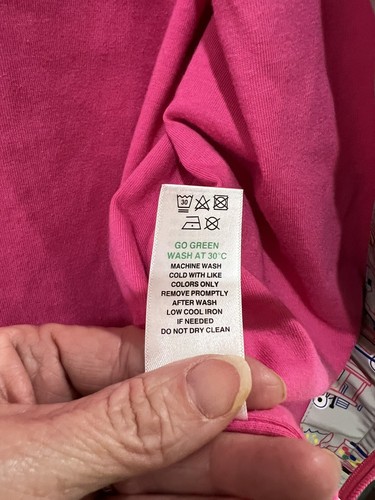 PICCOLINA Rain Jacket 8Y Trains Colorful Pink Gray Locomotive Coat - Picture 10 of 10