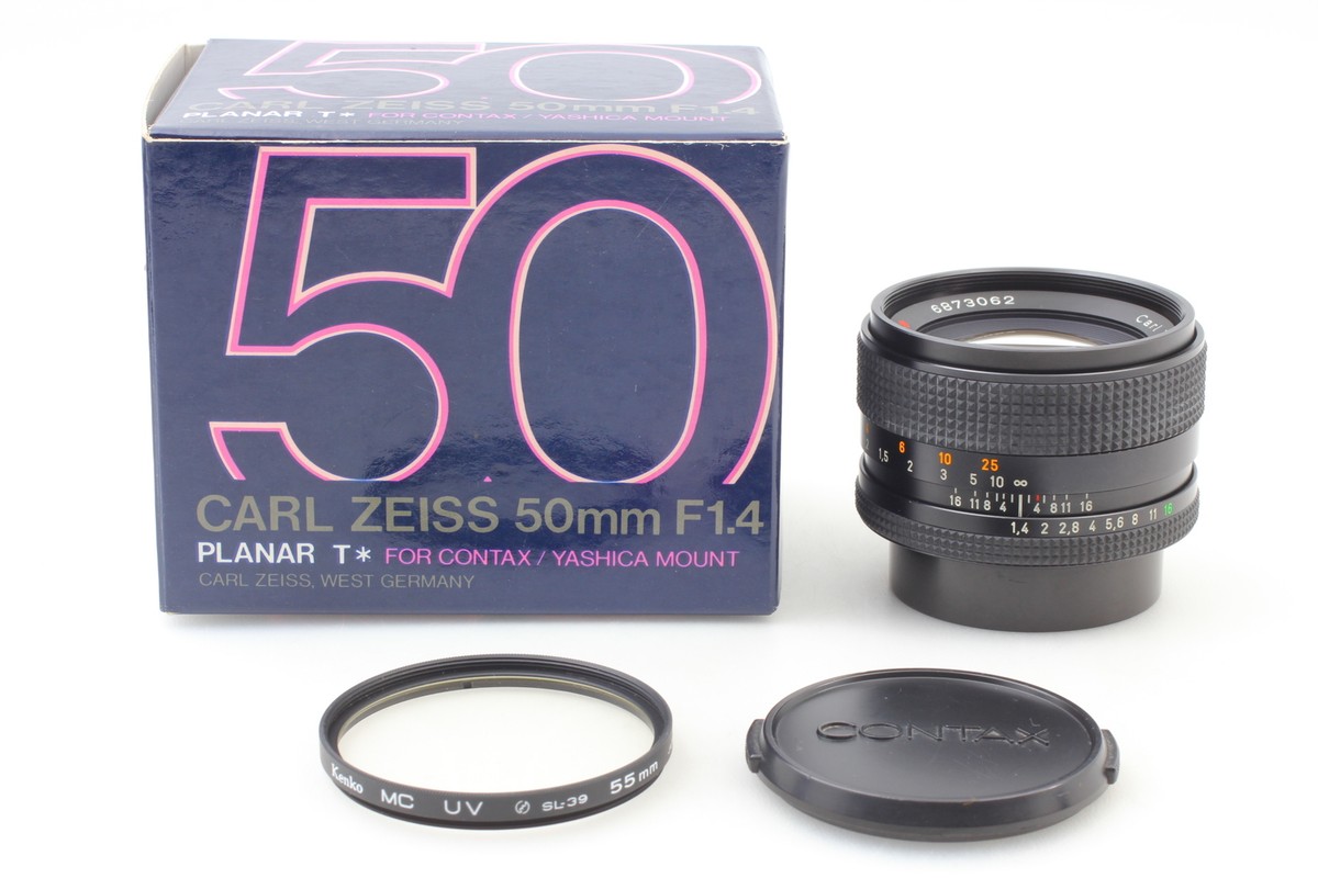 Top MINT in Box】 Contax Carl Zeiss Planar T* 50mm f/1.4 MMJ Top MINT in Box】 Contax Carl Zeiss Planar T* 50mm f/1.4 MMJ