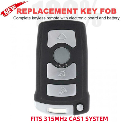 Remote Key Fob 4 Button 315MHz CAS1 PCF7942 for 2002-2008 BMW 7 Series E65 E66