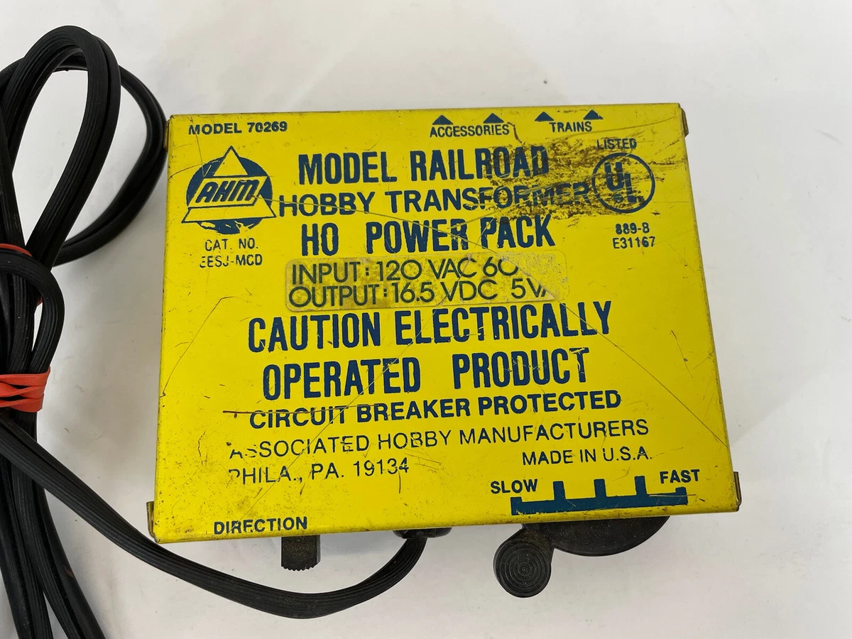 Vintage Thunder Line HO Scale Model Railroad Power Pack