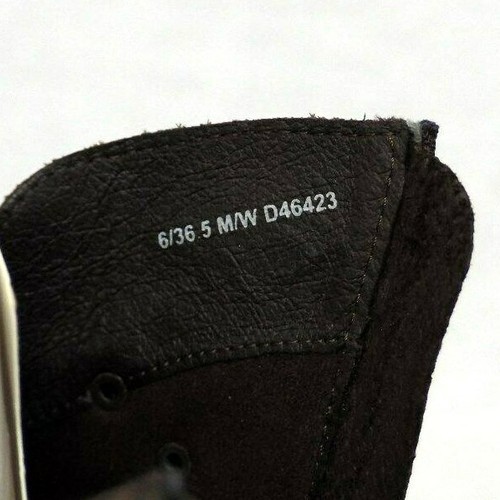 Botas altas de cuero de gamuza áspera marrón con detalles de hebilla - Talla 6 BONITAS - Imagen 9 de 9