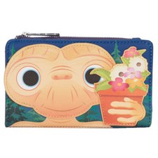 E.T. the Extraterrestrial Flower Pot Printed Faux Leather Flap Purse 16x10cm 