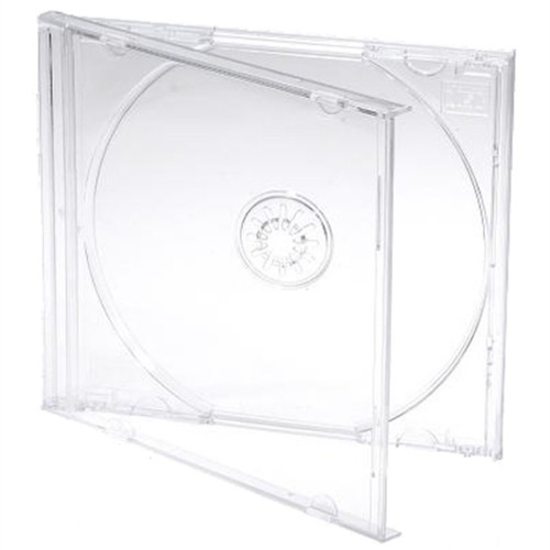 200 Single CD Jewel Cases 10.4mm Spine Clear Tray New Empty Replacement Cover - Afbeelding 5 van 7