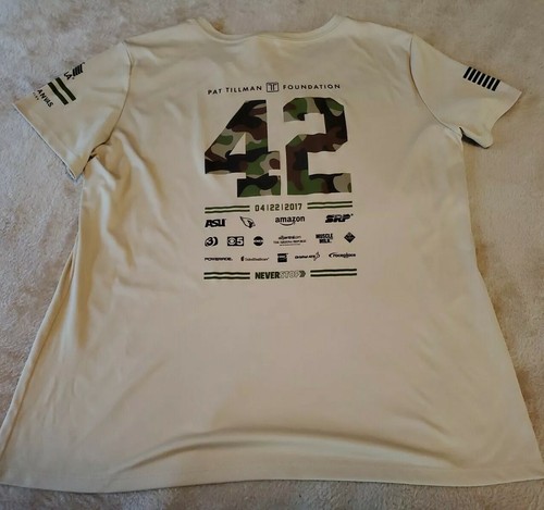 Pat Tillman #42 Live Your Dash 2017 13th Annual PAT'S RUN womens XL Camo - Picture 6 of 7