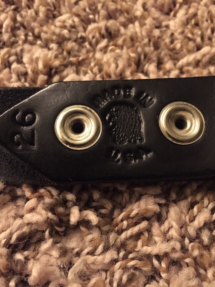 Vintage Harley Davidson Belt & Buckle Women's Size 26 Black Leather