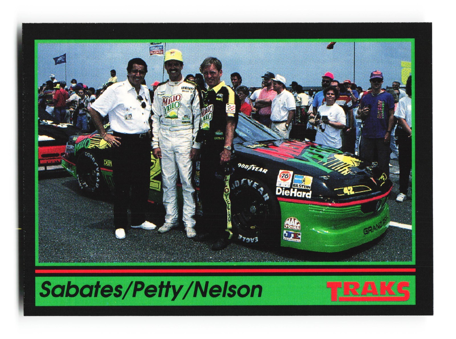 1991 Traks #173 Kyle Petty/Felix Sabates/Gary Nelson NM+ 3859