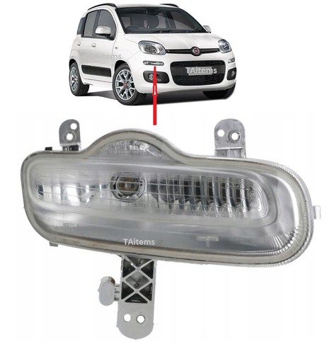 PAIR / SET LEFT+RIGHT FRONT DRL DAY RUNNING LIGHTS FOR FIAT PANDA 2012-2020 - Picture 2 of 11