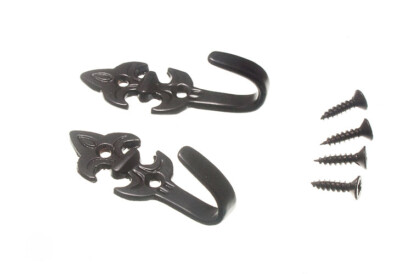 PATIKIL Fermacurtain Con Fiori Grigi 2 Pezzi – Clip Metalliche Con Fiore In Tessuto 12,5 Cm
