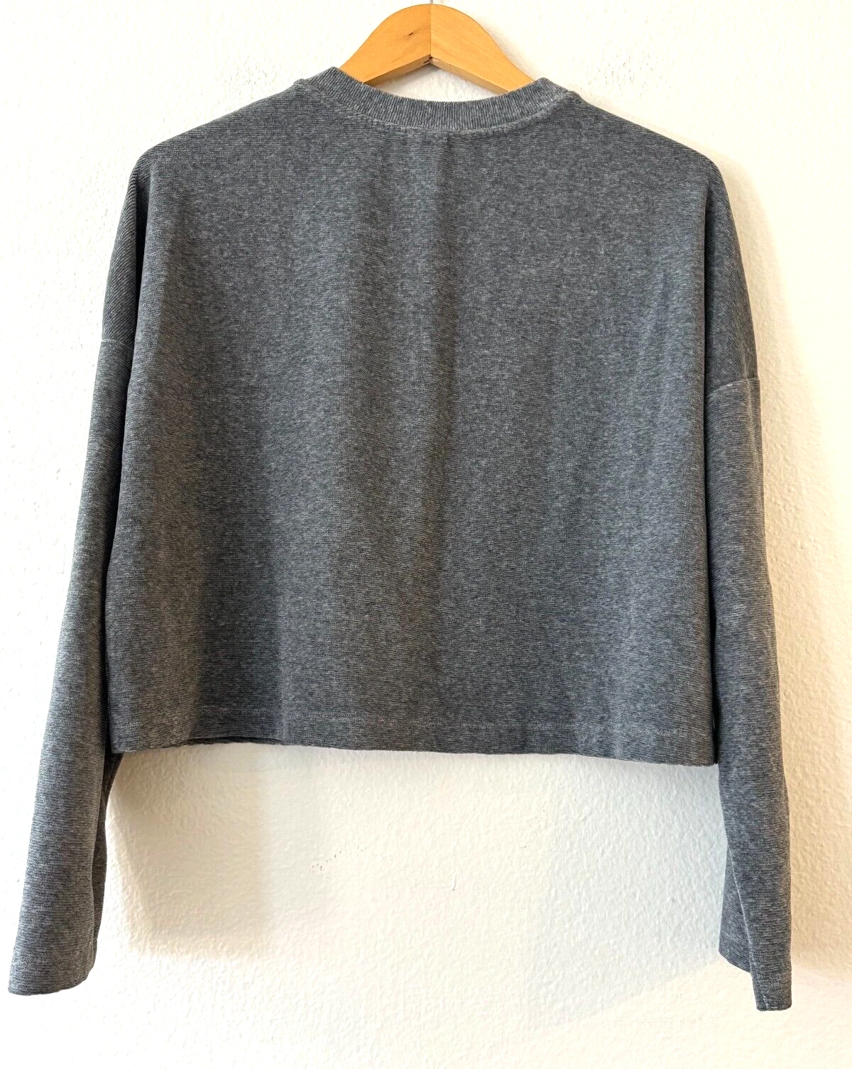sweaty-betty superhero cropped long sleeve crew pullover sweatshirt