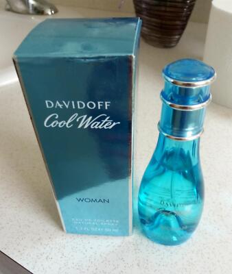 Davidoff COOL WATER Woman Eau De Toilette Spray 1.7 oz~ New in Box