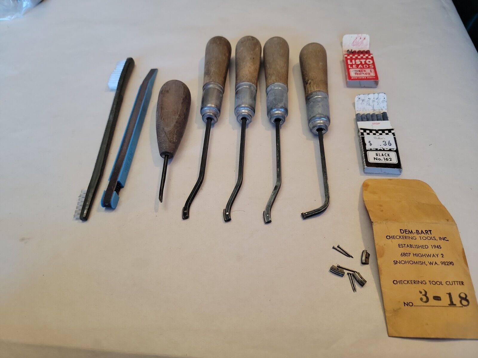 Vintage Dem-Bart Gun Stock Checkering Tool Kit w/listo leads & extra  cutters - PT DIENG CYBER INDONESIA