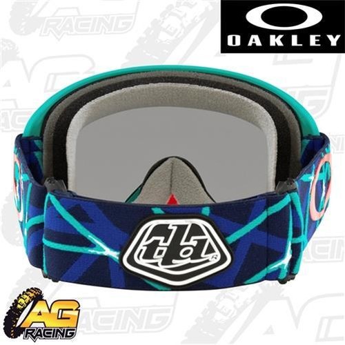 Oakley 2023 O Frame 2.0 Pro MTB Goggles TLD Blue Webstar Black Ice Iridium BMX - Picture 3 of 4
