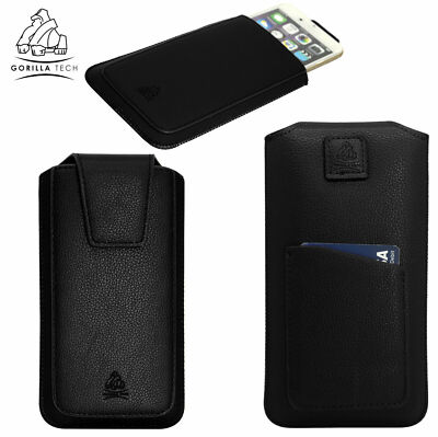 Gorilla Leder Tasche Klimmzug Etui Handarbeit mit Kartenfach für Handy