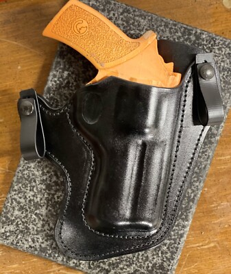 Custom Molded IWB Gun leather Holster Forward Cant