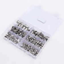 Flat Head Threaded Rivetnut Insert Rivet Nut Assortment Kit 180PCS M3 - M10