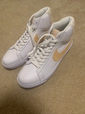 Nike Sb Zoom Blazer Mid Prm White Celestial Gold Cj69 102 Men S Size 12 Ebay