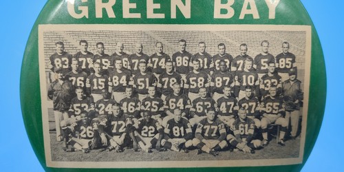 Green Bay Packers Large Asco 6 Inch Pin 1961 Championship Team Picture - Picture 4 of 8