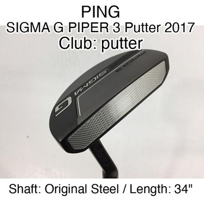 PING SIGMA G PIPER 3 Putter 2017 putter Putter 34'' Original Steel Right-Handed