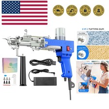 Rug Tufting Gun for Tufting Lover, 2 in 1 Cut & Loop Pile Carpet Gun, Rug Mak...
