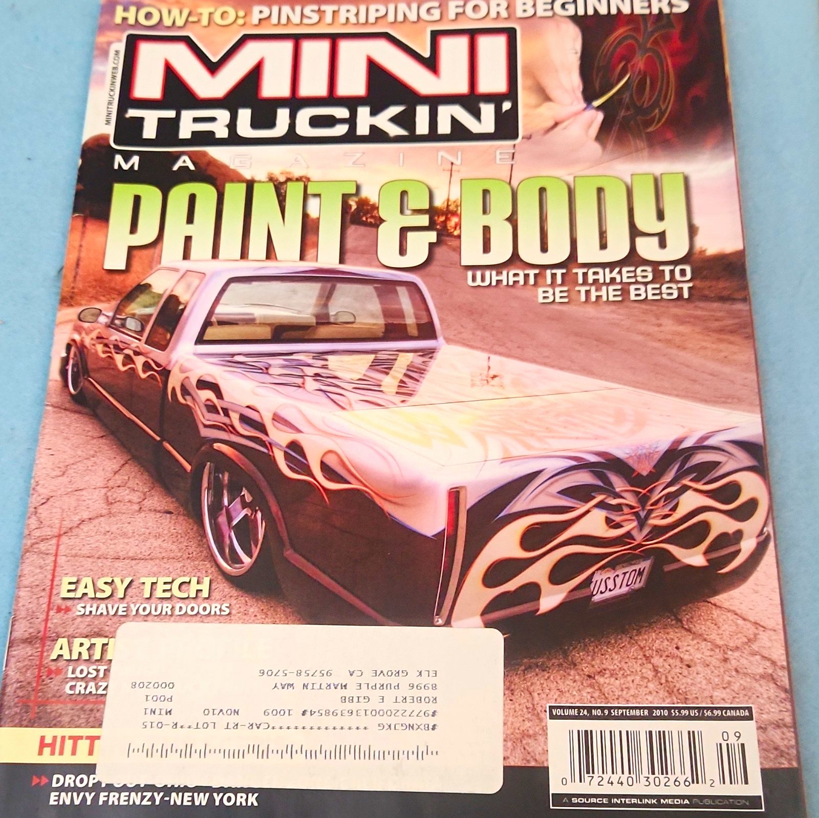 Mini Truckin' Magazine "Paint & Body" Magazine Issue September 2010 Issue