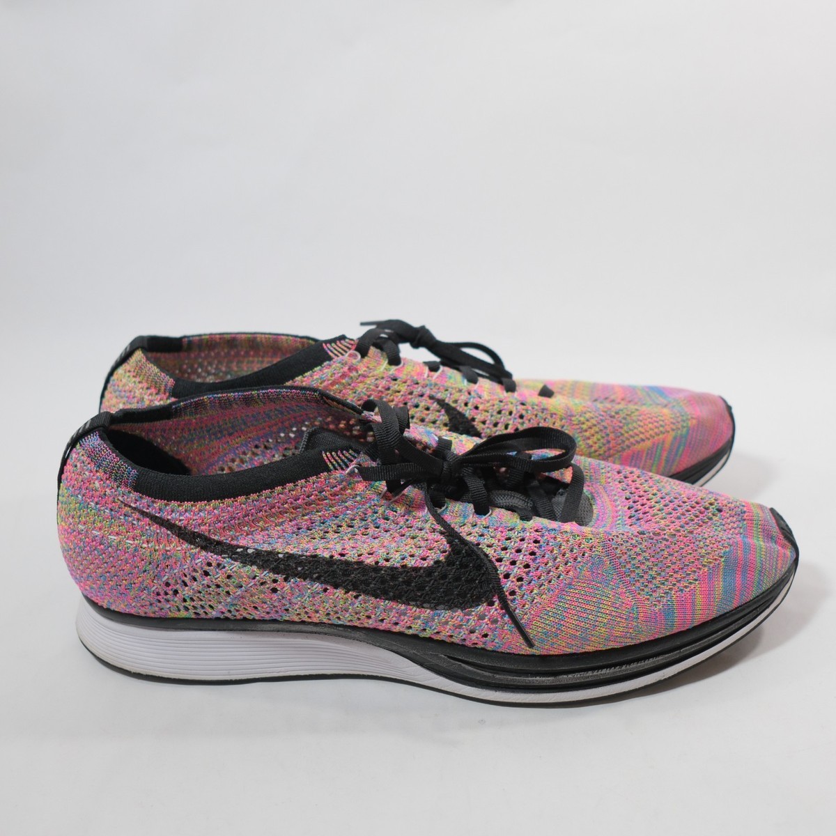 Nike Flyknit Racer multicolor 3.0 2016 size 7 ** Nike Flyknit Racer Rainbow Multi-Color 3.0 | Mercari main image 2