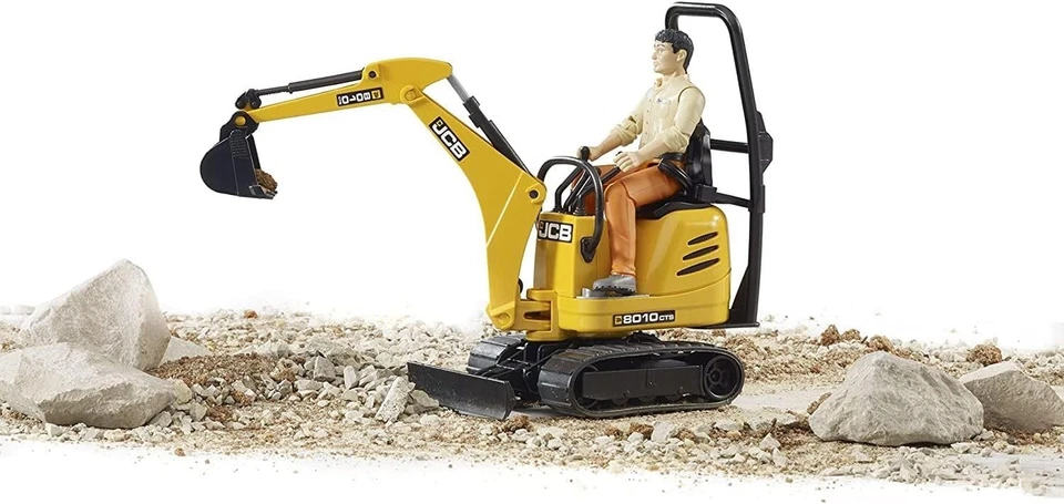 Bruder JCB 8010 CTS Micro Excavator with Figure - Image 2 of 4
