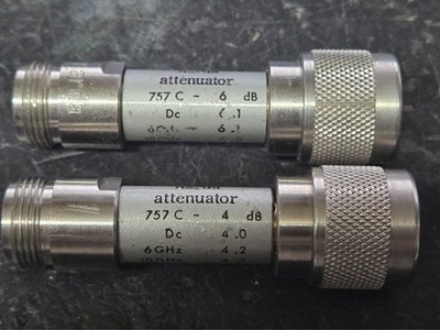 Narda 757C precision attenuators, 5 & 6 dB (you choose) TESTED 6-12 GHz Cal