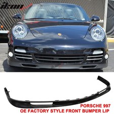 Fits 07-13 Porsche 997 911 Turbo Oe Style Front Bumper Lip Unpainted Pu Spoiler