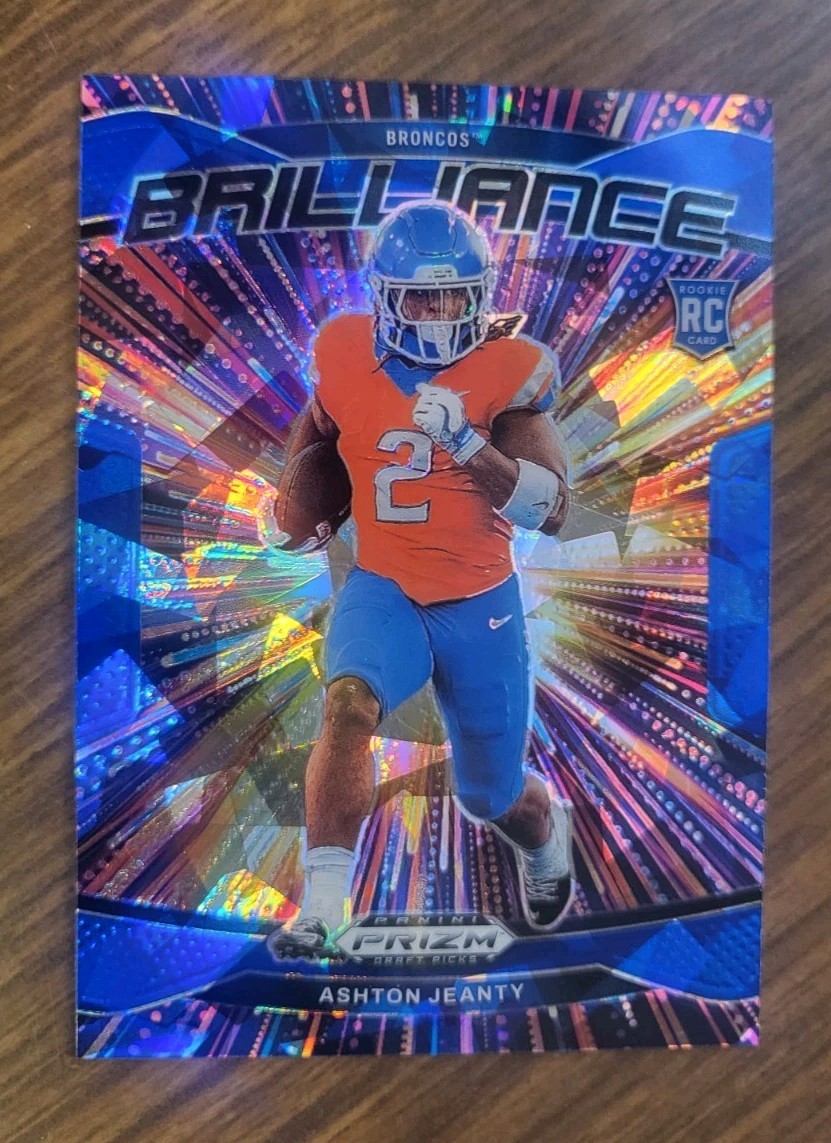2025 Panini Prizm Draft Picks Ashton Jeanty RC Brilliance Blue Ice #6/149