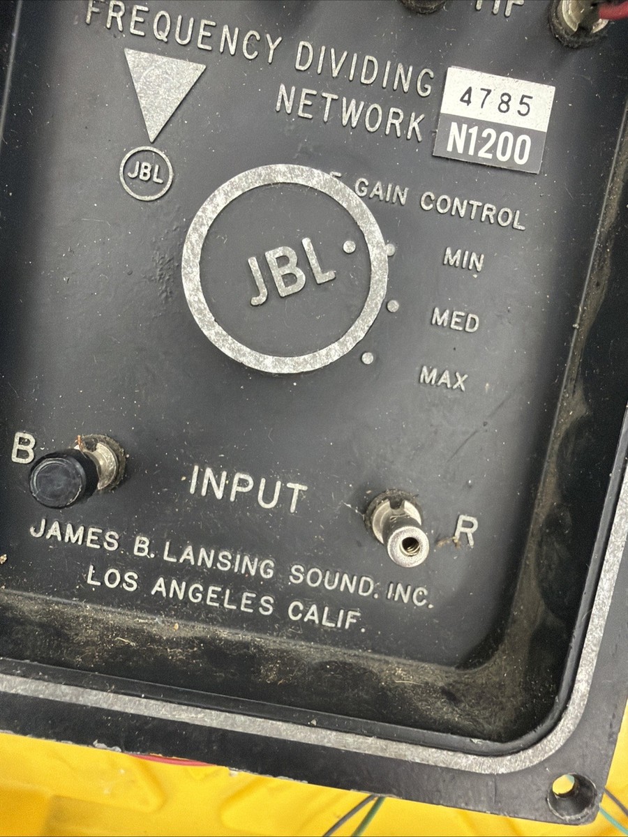 JBL N1200 Crossover Frequency Dividing Network Pair Vintage | eBay