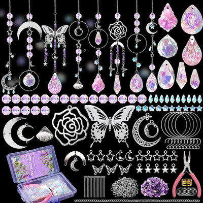 DIY Suncatcher Kit 400Pcs Sun Catchers Making Kit Supplies Art and Crafts for Ad