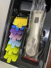 Cordless Dog Clippers Pet Grooming Kit | 8 Comb Guides, Quiet Motor, LED Display