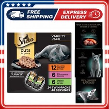 Sheba Perfect Portions Wet Cat Food Cuts in Gravy 24 Count Multipack