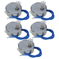 Synchronous Electric Motor with Dia 7Mm Shaft 5-6 RPM AC110V CW/CCW Set of 5